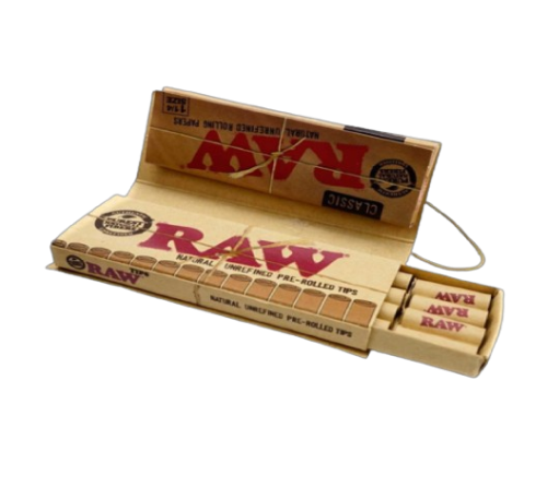 RAW Classic & PRE-Rolled Tips 1 1/4