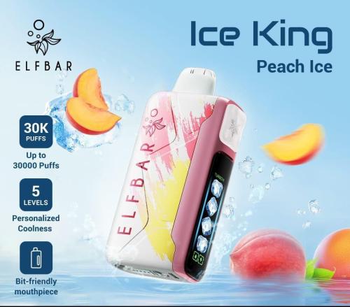 Elf Bar Ice King 30000 Puffs Peach Ice Disposable