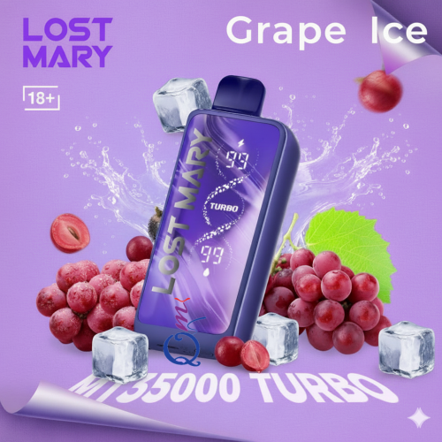 LOST MARY TURBO Grape Ice 35000 Puffs Disposable