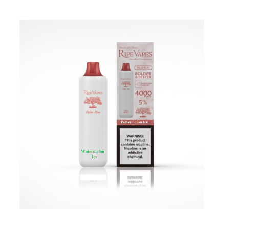 RIPE VAPES PALM PLUS Watermelon Ice 4000 Puffs 50mg Disposable