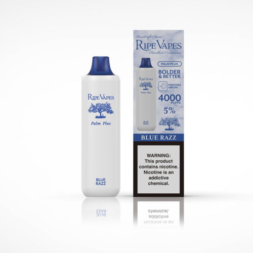 RIPE VAPES PALM PLUS Blue Razz 4000 Puffs Disposable