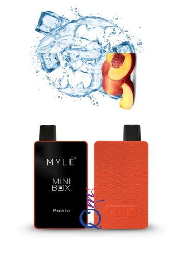 MYLÉ MINI BOX Peach Ice 1500 Puffs Disposable