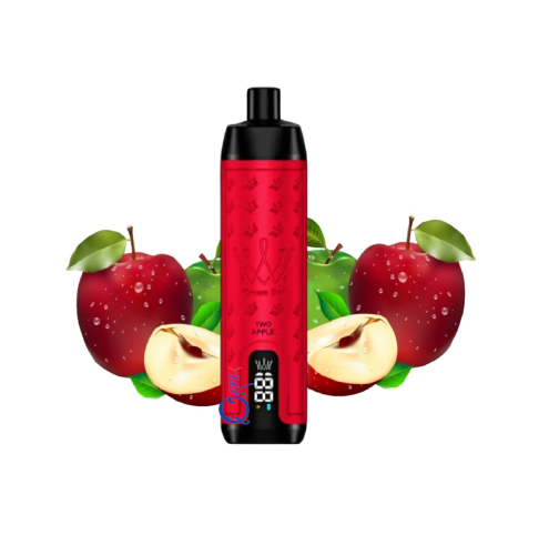 سحبة شيشة جاهزة تفاحتين Al Fakher Crown Bar SuperMax Two Apple 6000 Puffs Disposable