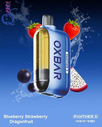 سحبة جاهزة بلوبيري فراولة دراجون فروت OXBAR PANTHER X Blueberry Strawberry Dragon-Fruit 50000 Puffs Disposable