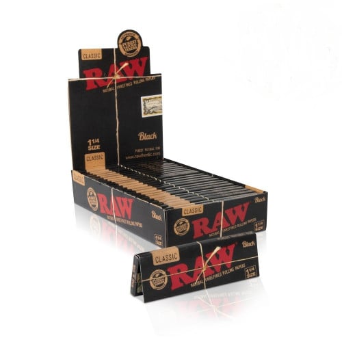 ورق لف راو اسود حجم RAW Black 1 1/4