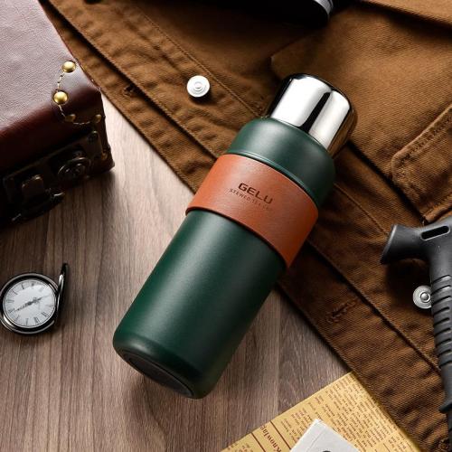 كوب قهوه فخم 600ML اخضر غامق