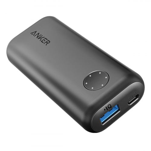 انكر بطارية 6700 لون اسود+ سلك ايفون قماش من شركة بوسس