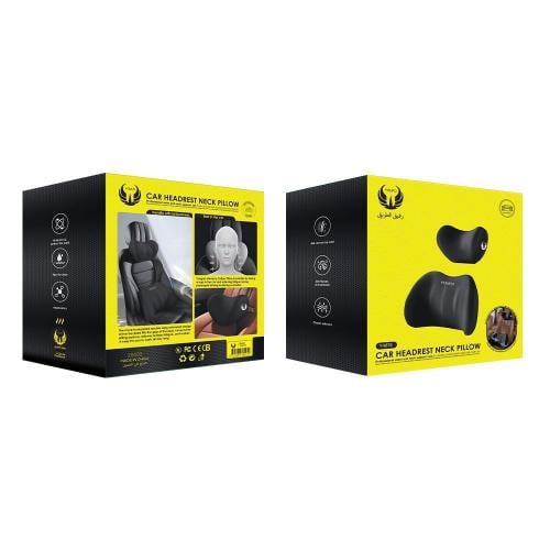 يوفو طقم وسادة للرأس والرقبة ومسند للظهر للسيارة