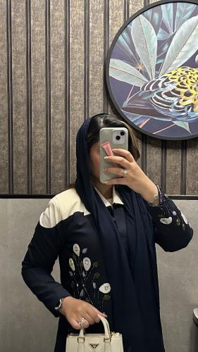 عباية بلونين و شك يدوي