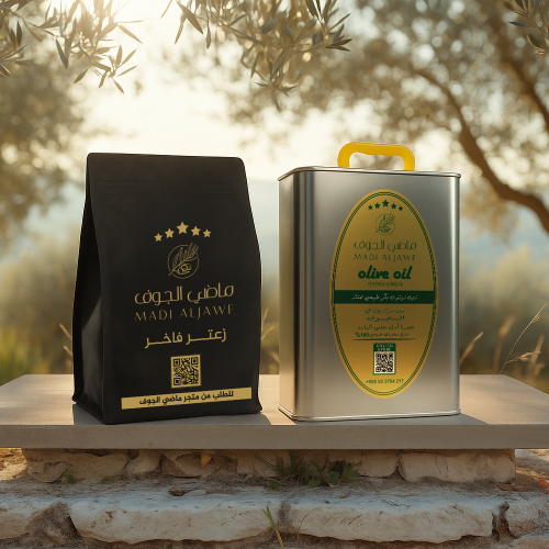 بكج زيت الزيتون والزعتر الفاخر – (4 لتر زيت زيتون...