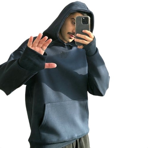 هودي كحلي للجنسين Oversized