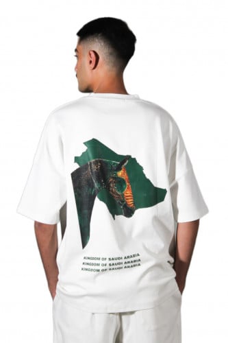 Saudi Founding Day T-shirt white Be