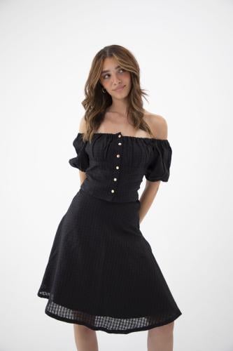 Linen Off-Shoulder Top