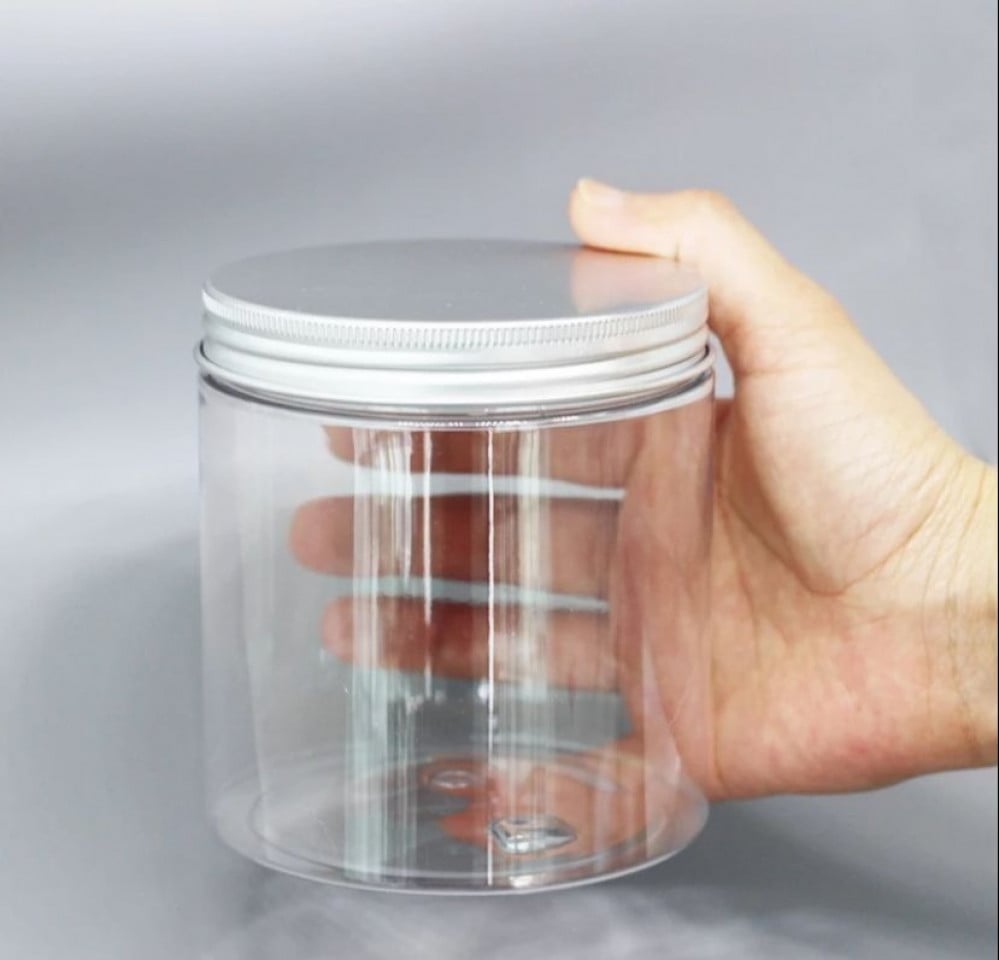 800ml plastic jar with metal lid