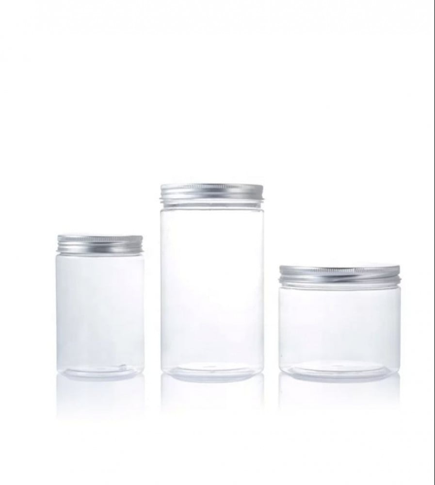 800ml plastic jar with metal lid