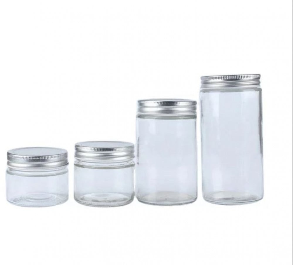 800ml plastic jar with metal lid