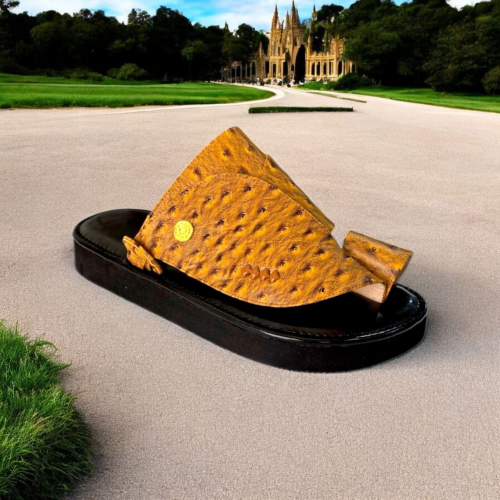 حذاء شرقي نقش النعام