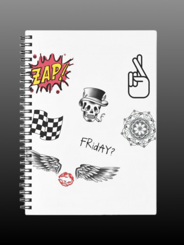 دفتر حجم وسط Zayn’s tattoos