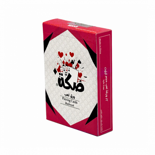 ورق صكة بلوت احمر شدة 32 ورقة