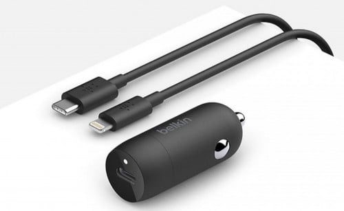 بيلكن فيش شاحن سيارة ووصله لايتنق تايب سي