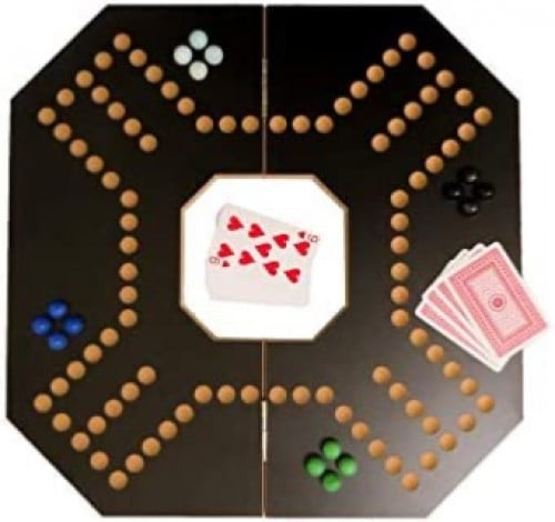 لعبة جاكاروا خشبية لاربع لاعبين  أسود