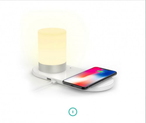 إضاءة طاولة ليد بألوان متعددة و شاحن لاسلكي C2 هيبنوتيك