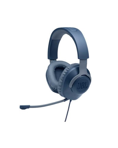 سماعة رأس جى بى ال كوانتوم 100 سلكيه مع مايك للألعاب-ازرق