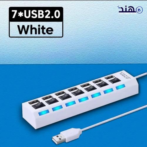 توصيلة USB محور منفذ Splitter يستخدم محول الطاقة 4...