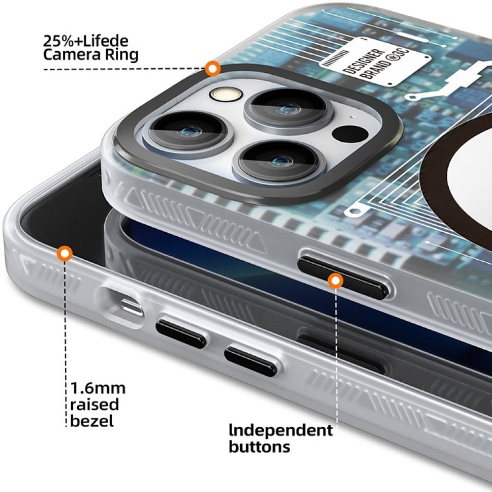 يونغ كيت كفر حماية للايفون 14 - ازرق