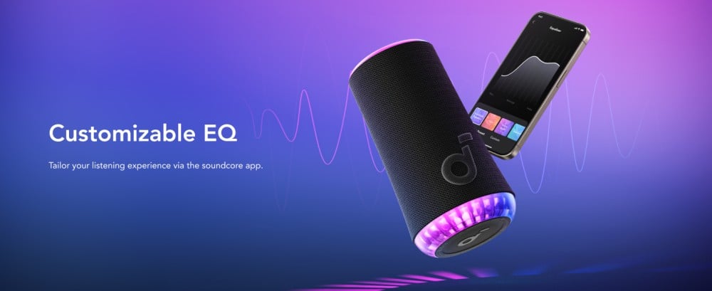 انكر مكبر صوت ساوندكور GLOW B2C  - أسود