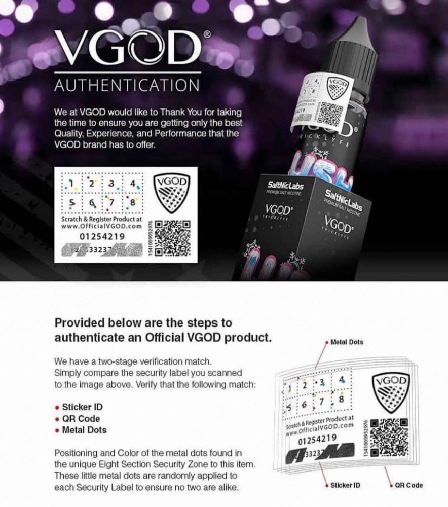 ‏كيف تتأكد من نكهات فيقود VGOD اصلية ام مقلدة