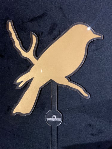 اكريلك عصفور "ذهبي"