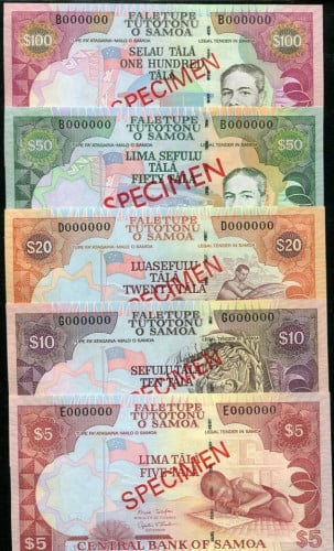 طقم عملات نماذج ساموا لعام 2005م  والحالات أنسر وشحيحة