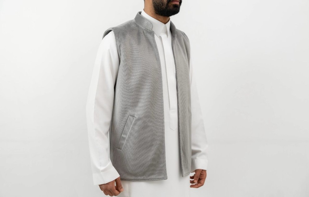 سديري دبل فيس جوخ - رمادي