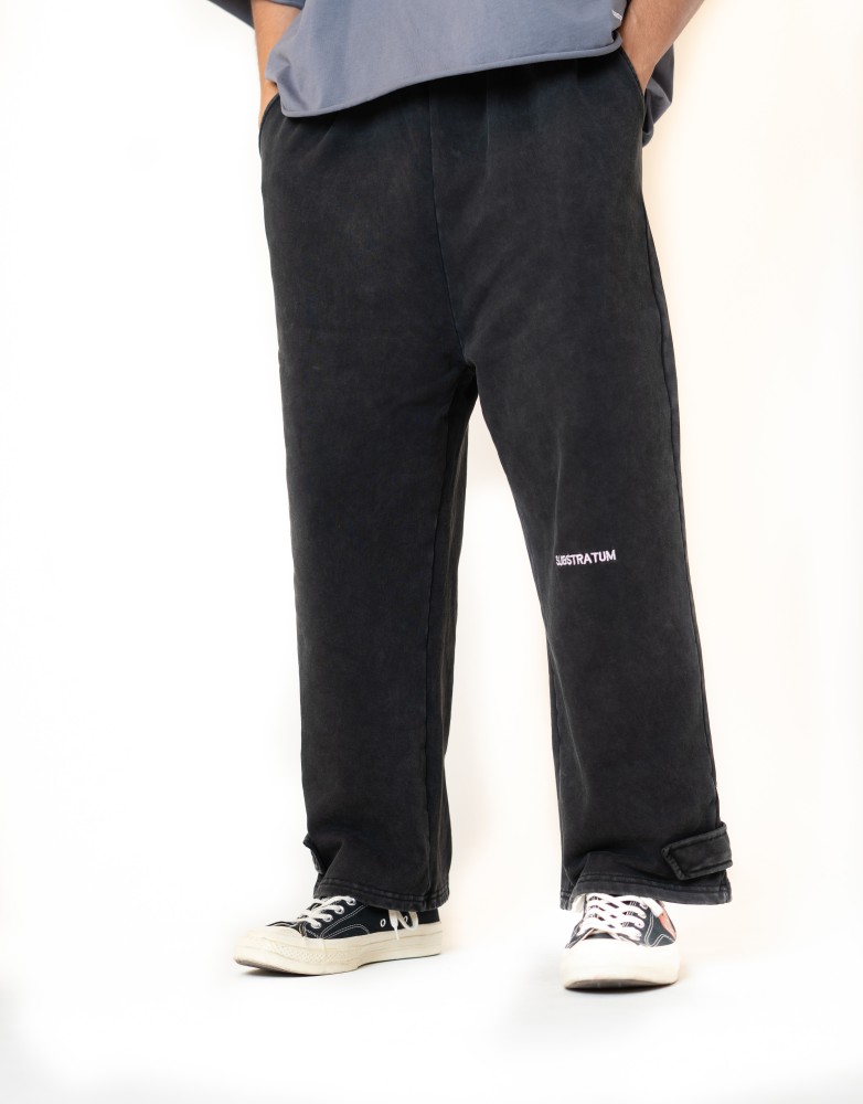 Black Washed Sweatpants