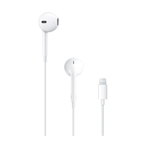 سماعة أبل بموصل لايتننج أبيض Earpods lightning con...