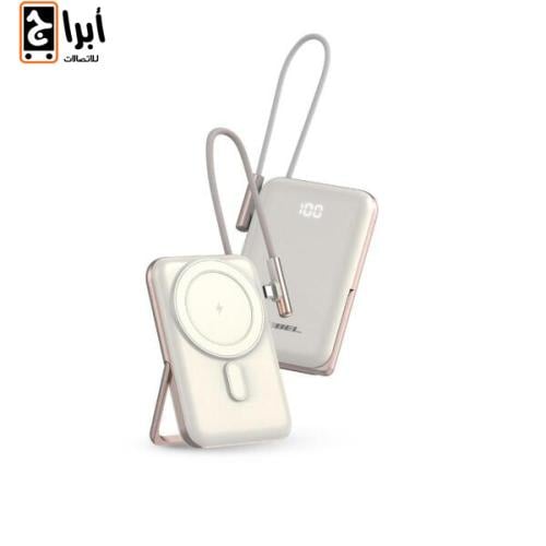 بور بانك بخاصية الشحن السريع اللاسلكي مع كابل USB-...