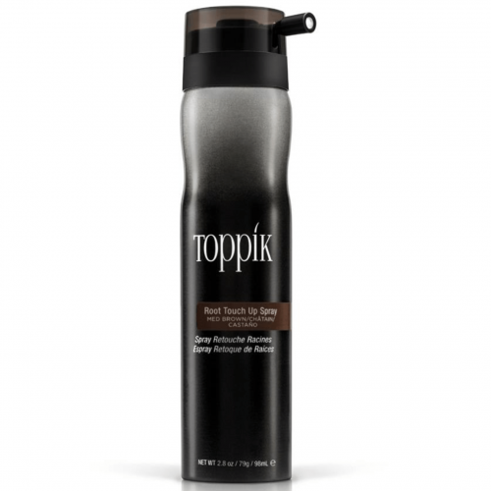 Toppik Hair Dye Spray Temporary Instant Brown Medium Brown 98 ml - صيدلية  غيداء الطبية