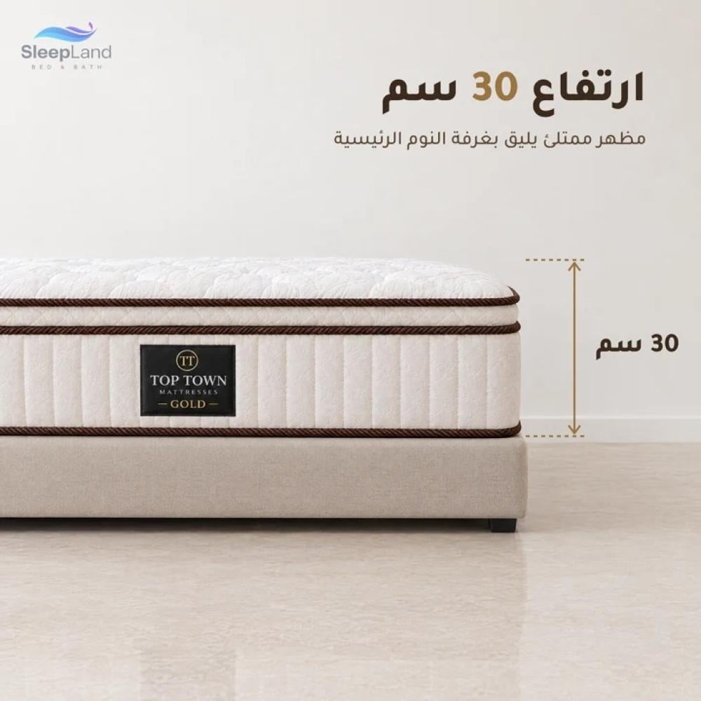 لقطة جانبية لمرتبة قولدن بيلوتوب بارتفاع 30 سم