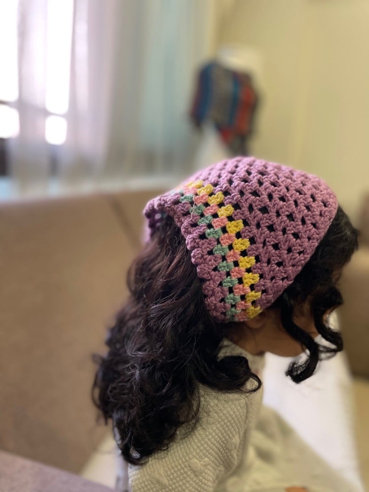 بندانة كروشيه-Yarn art khawla