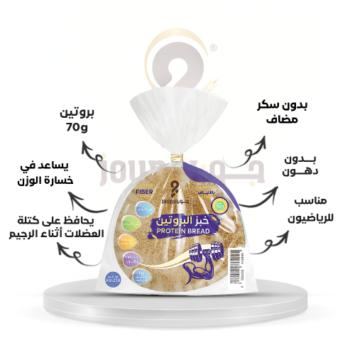 خبز مفرود عالي البروتين - 5 حبة