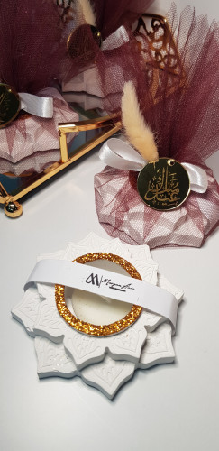 توزيعات شمعدان اللوتس ( 12 حبة )