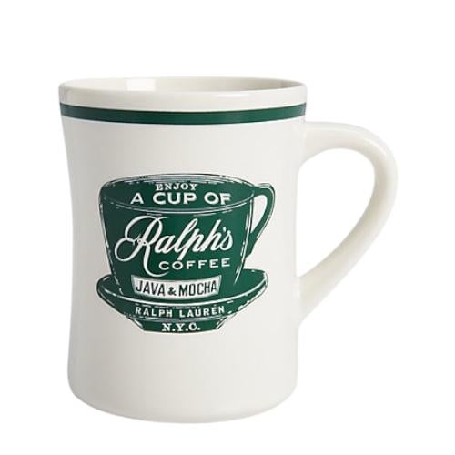 ‏Ralph's Coffee Mug-White &green