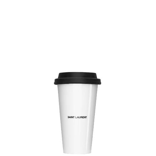 Saint Laurent Coffee Mug In Ceramic -White