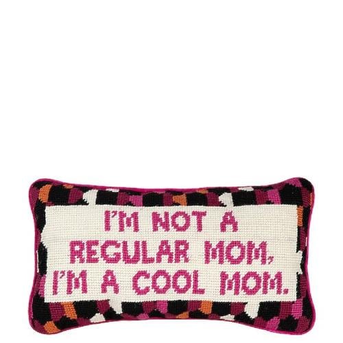 Furbish Studio Cool Mom Needlepoint Pillow