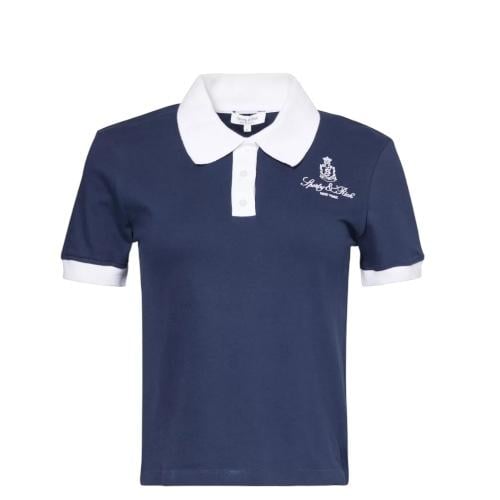 Sporty & Rich Vendome 70s brand embroidery stretch...