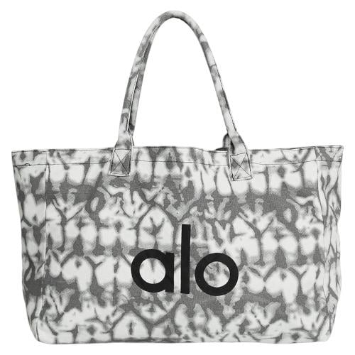 alo Iconic Shopper Tote-Grey Tiedye