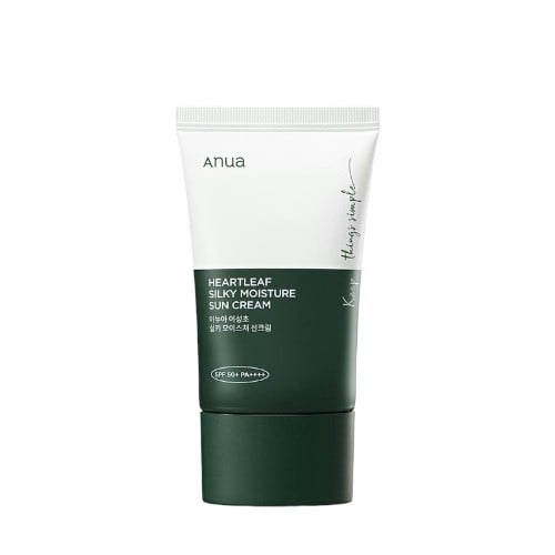 Anua Heartleaf Silky Moisture Sunscreen 50ml|أنوا هارت ليف كريم حماية من الشمس ومرطب