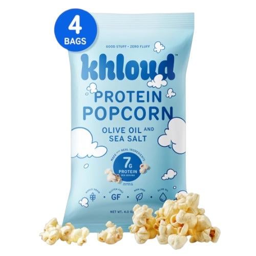 khloud Olive Oil & Sea Salt Protein Popcorn -4pack...