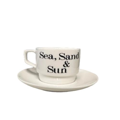 New aesthetic handmade ceramic mug with saucer 250...